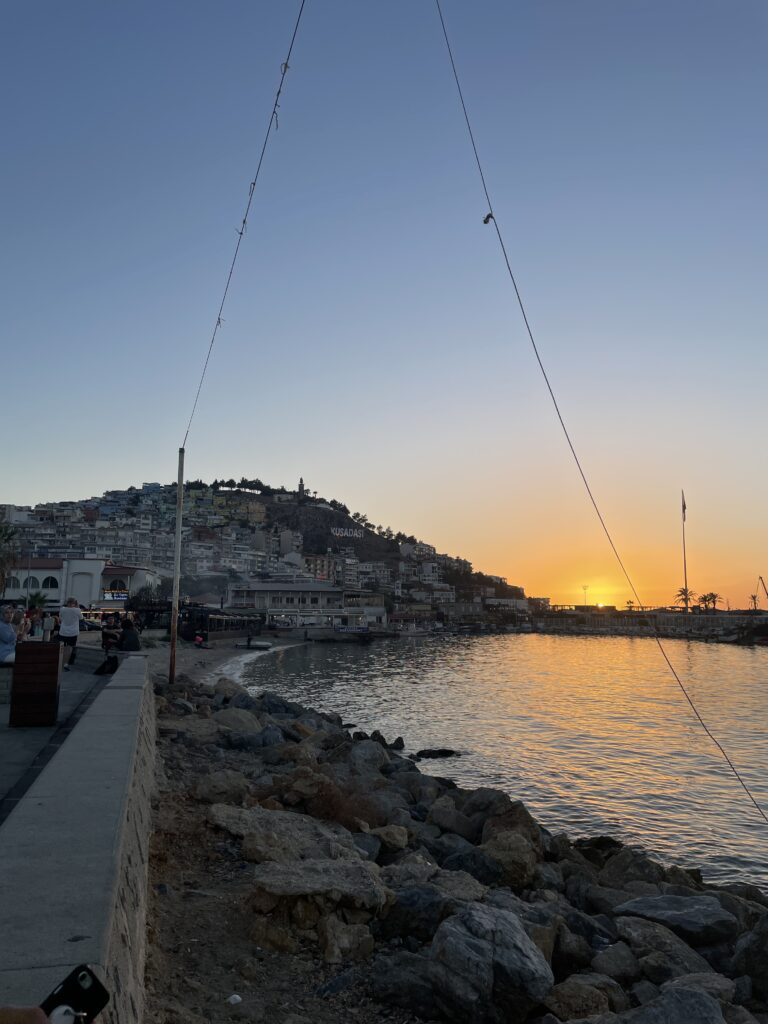 Coucher de soleil à Kuşadasi
